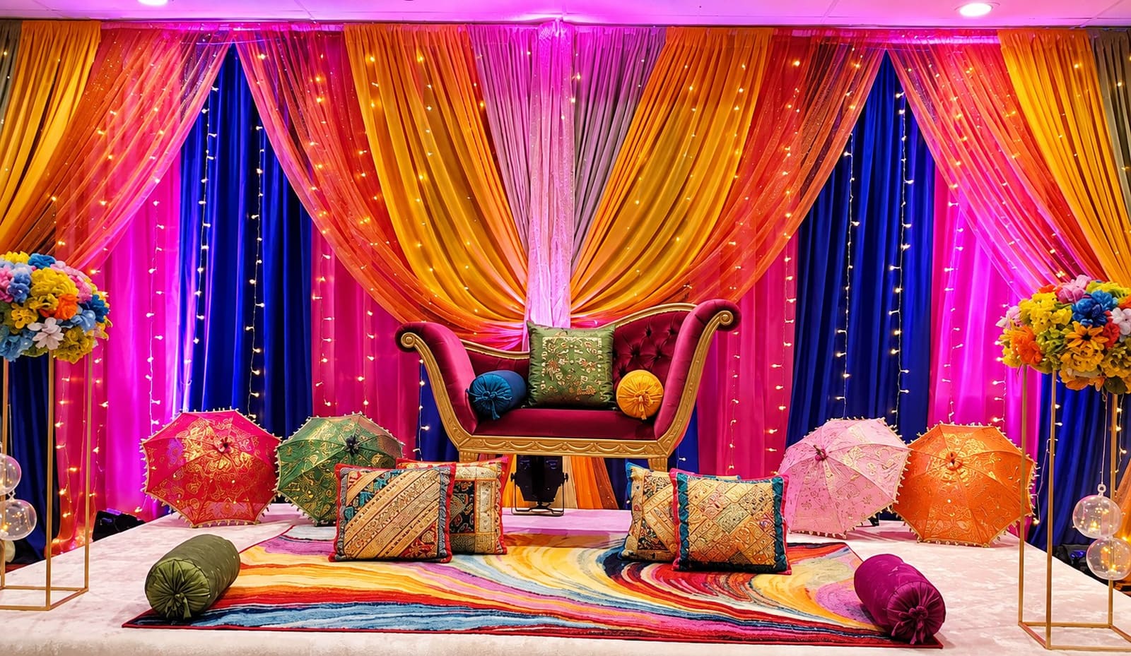 Mehendi setup